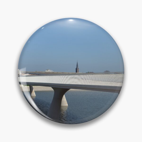 Item preview, White Bridge Over Water – Minimalist Photography designed and sold by Pjotre7.