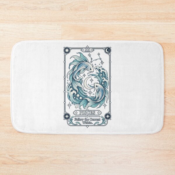 Item preview, Pisces Zodiac Tarot — Follow the Current Within designed and sold by Mystik-Media.