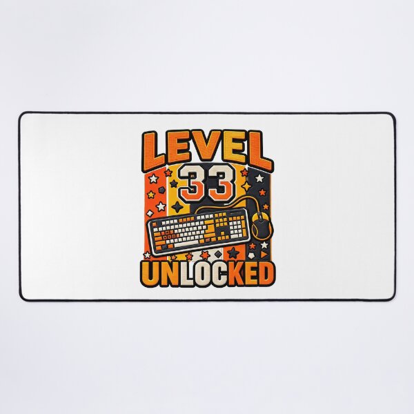 Item preview, Level 33 Unlocked Funny Gamer Level Up Birthday 33 designed and sold by ArtDesignTp.
