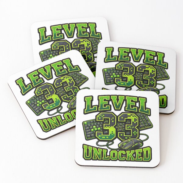 Item preview, Level 33 Unlocked Gaming Humor 33rd Birthday Gift designed and sold by ArtDesignTp.