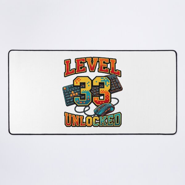 Item preview, Level 33 Unlocked Video Gamer Funny 33rd Birthday designed and sold by ArtDesignTp.