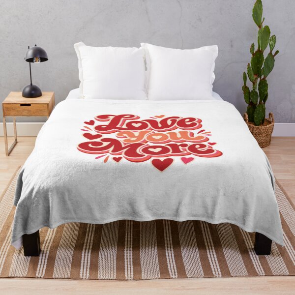 Item preview, Love You More – Romantic Love Quote Typography Design designed and sold by Amsafjol.