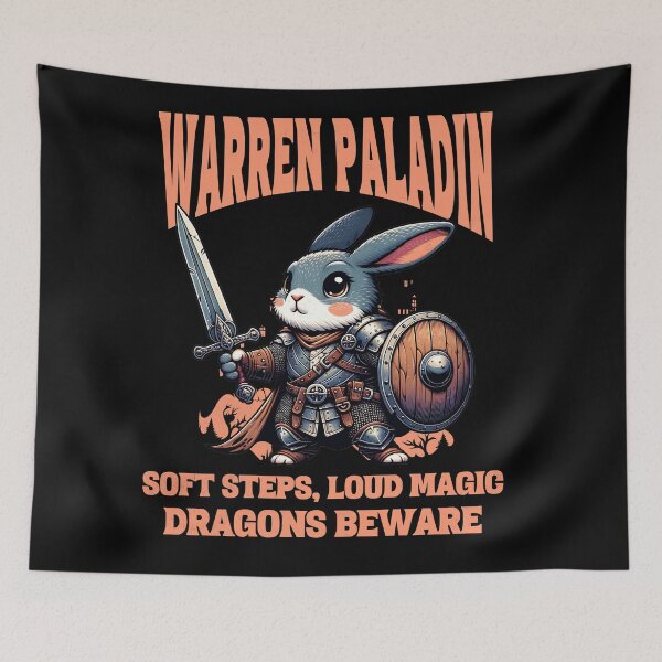 Item preview, Warren Paladin Soft Steps Loud Magic Bunny Knight designed and sold by FaeryNuff.
