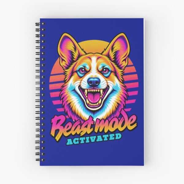 Item preview, Corgi Dog Beast Mode - Neon Cyberpunk Horror designed and sold by PixelsPaws.