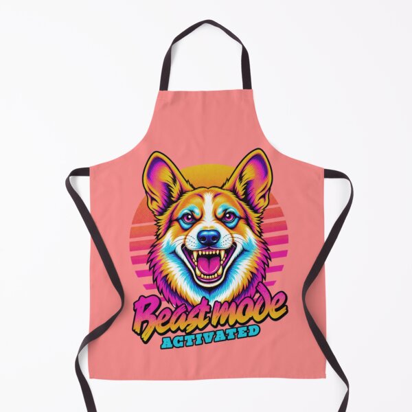 Item preview, Corgi Dog Beast Mode - Neon Cyberpunk Horror designed and sold by PixelsPaws.