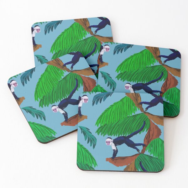 Item preview, Monkeys in Tropical Jungle designed and sold by Antiope33.