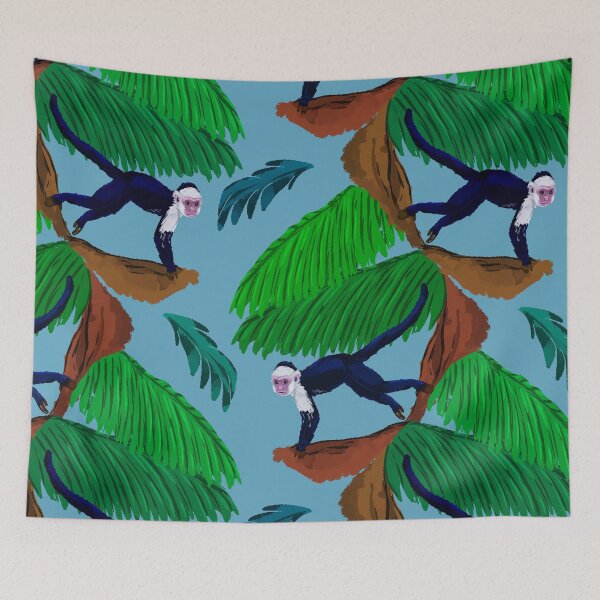 Item preview, Monkeys in Tropical Jungle designed and sold by Antiope33.