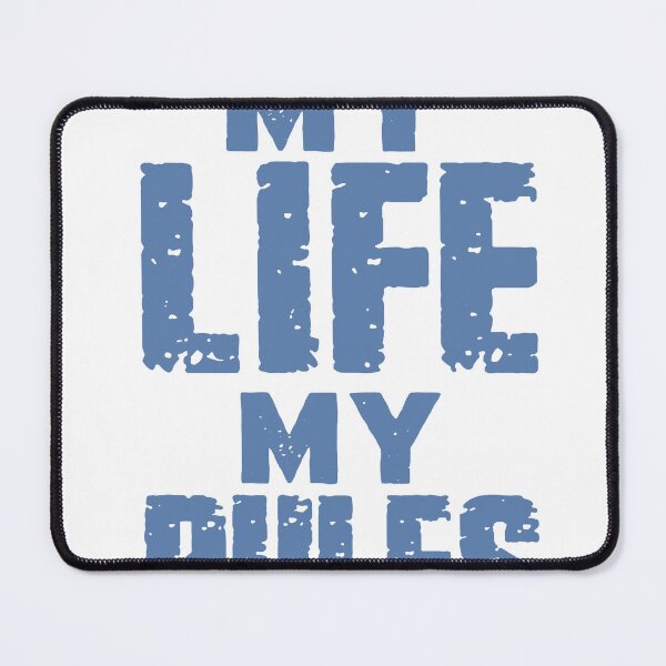 Item preview, My Life My Rules Distressed Block Lettering designed and sold by andry01.