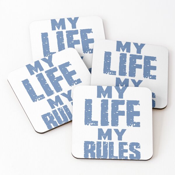 Item preview, My Life My Rules Distressed Block Lettering designed and sold by andry01.