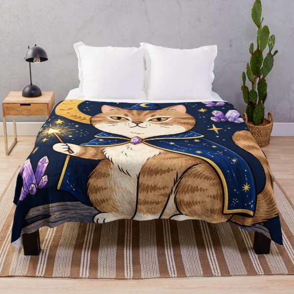 Item preview, Magical Wizard Cat Under the Moon designed and sold by Iampoji.