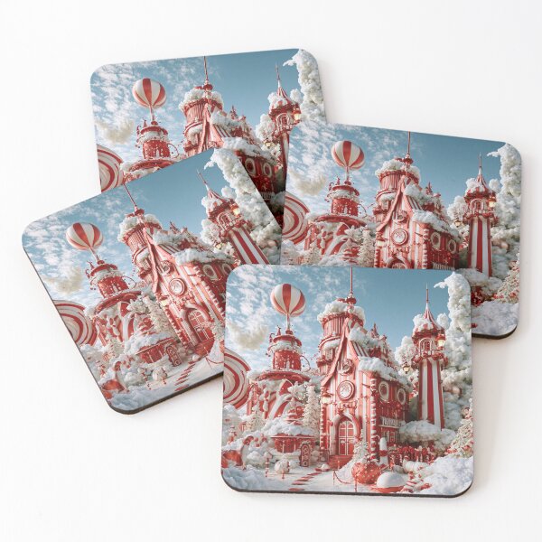 Item preview, Candy Cane Christmas Village – A Whimsical Winter Wonderland designed and sold by Teniche.