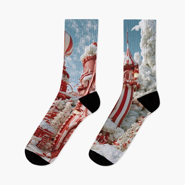 Item preview, Candy Cane Christmas Village – A Whimsical Winter Wonderland designed and sold by Teniche.