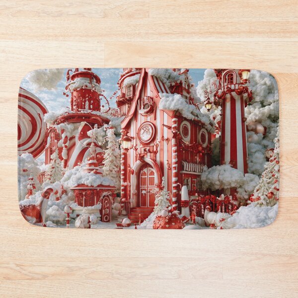 Item preview, Candy Cane Christmas Village – A Whimsical Winter Wonderland designed and sold by Teniche.