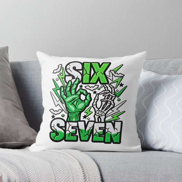 Item preview, Haunted By Six Seven Creepy Halloween Skeleton Joke designed and sold by ArtDesignTp.