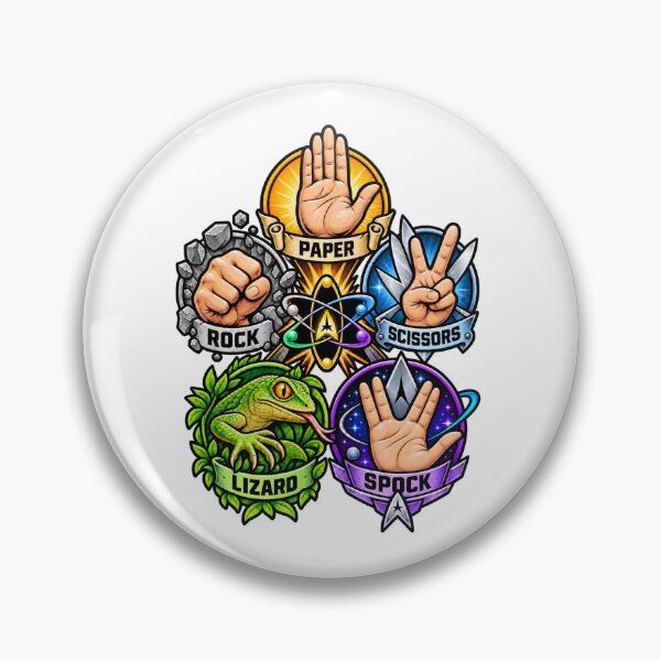 Item preview, rock,paper,scissors,lizards,spock designed and sold by Deltagroove.