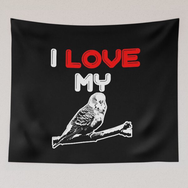 Item preview, I love my budgie designed and sold by RetroFuchs.