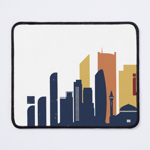 Item preview, Amman in Arabic Calligraphy - Jordan Skyline Landmarks designed and sold by Artful-inks.