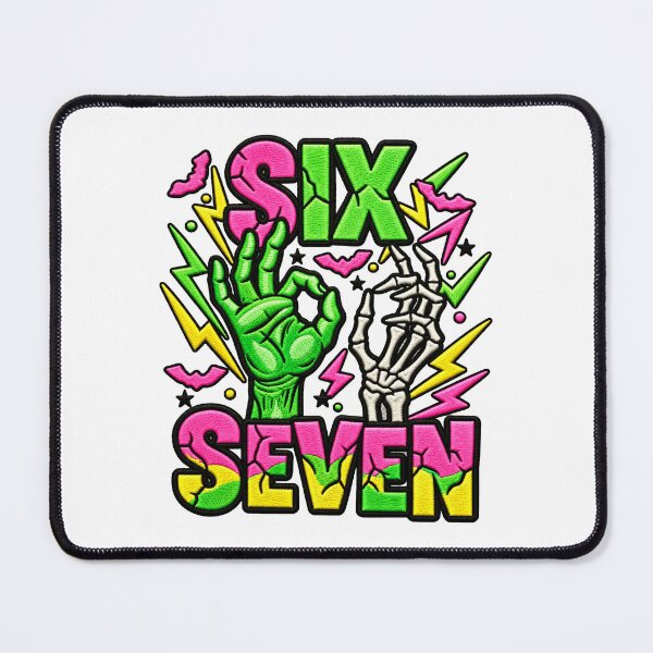 Item preview, Haunted By Six Seven Funny Skeleton Spooky Halloween designed and sold by ArtDesignTp.