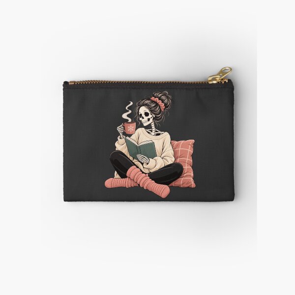 Item preview, Cozy Winter Skeleton Book Lover Gift Homebody Reading Style designed and sold by Corvoria.
