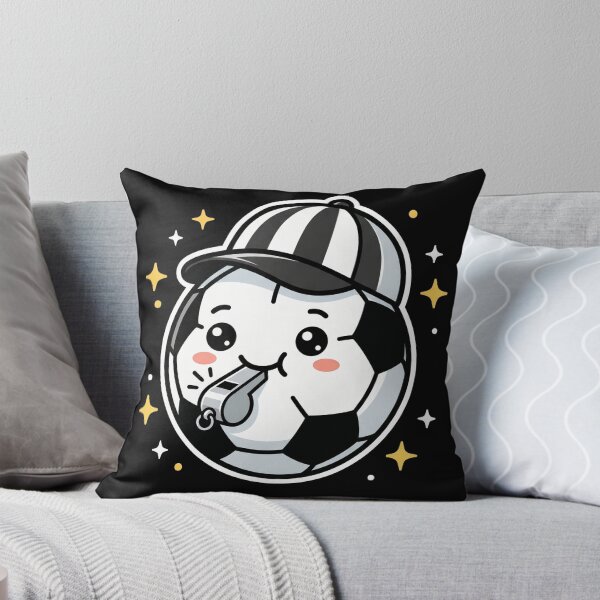 Item preview, Cute Soccer Ball Referee with Whistle designed and sold by TeNovaStudio.