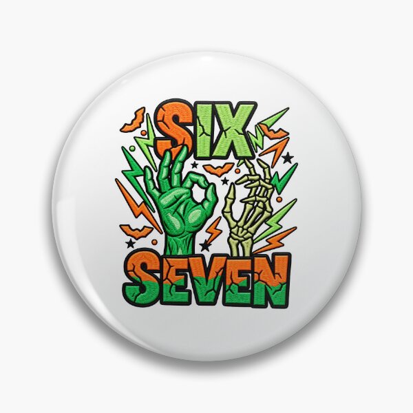 Item preview, Haunted By Six Seven Spooky Skeleton Halloween Humor designed and sold by ArtDesignTp.