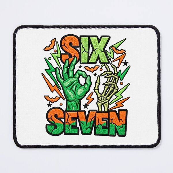 Item preview, Haunted By Six Seven Spooky Skeleton Halloween Humor designed and sold by ArtDesignTp.