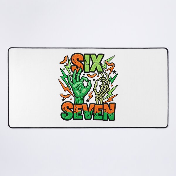 Item preview, Haunted By Six Seven Spooky Skeleton Halloween Humor designed and sold by ArtDesignTp.