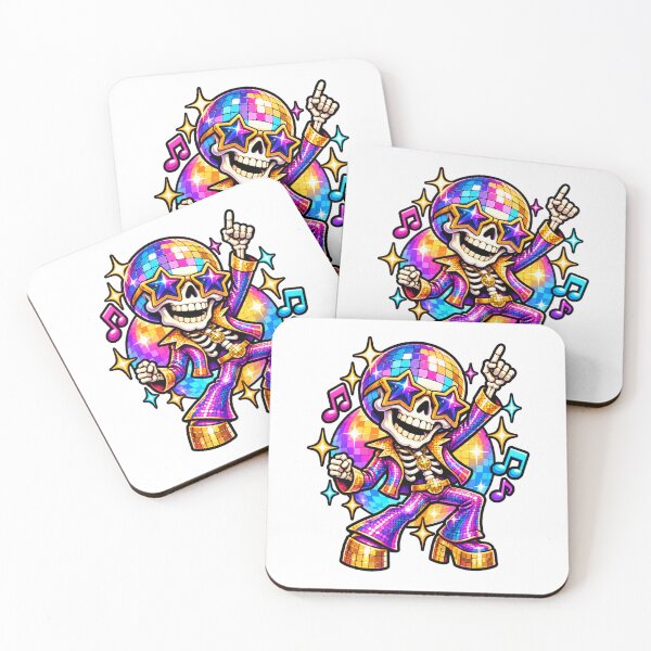 Item preview, Disco Skull Groovy Dancing Skeleton Party designed and sold by WeirdlyMild.