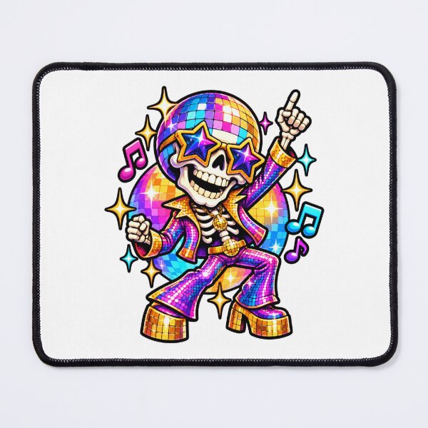 Item preview, Disco Skull Groovy Dancing Skeleton Party designed and sold by WeirdlyMild.