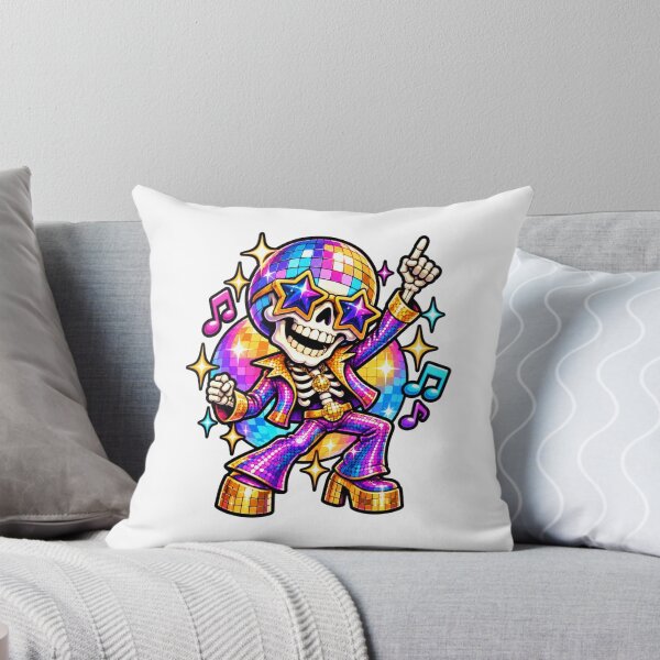 Item preview, Disco Skull Groovy Dancing Skeleton Party designed and sold by WeirdlyMild.