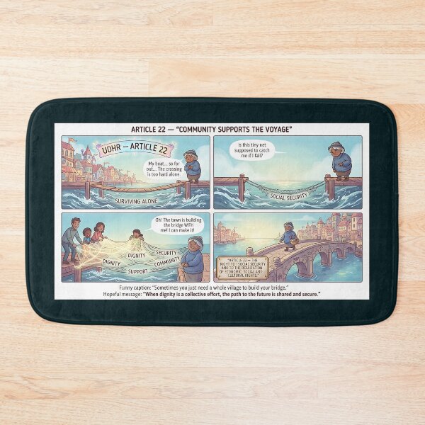 Item preview, Community builds the bridge to the future designed and sold by Mianku | Für das Leben.