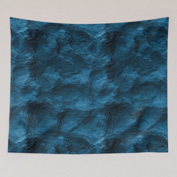 Item preview, Deep Ocean Blue Crumpled Paper Texture designed and sold by Piotrek0001.