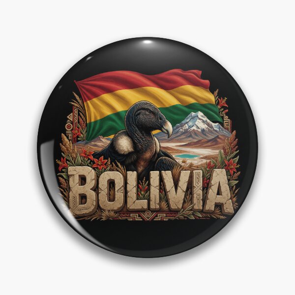 Item preview, Bolivia Heritage – Condor & Andean Emblem designed and sold by FlagX.