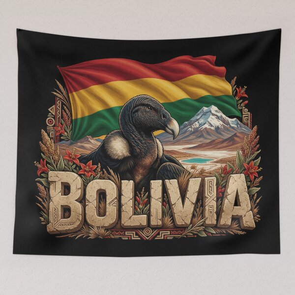 Item preview, Bolivia Heritage – Condor & Andean Emblem designed and sold by FlagX.
