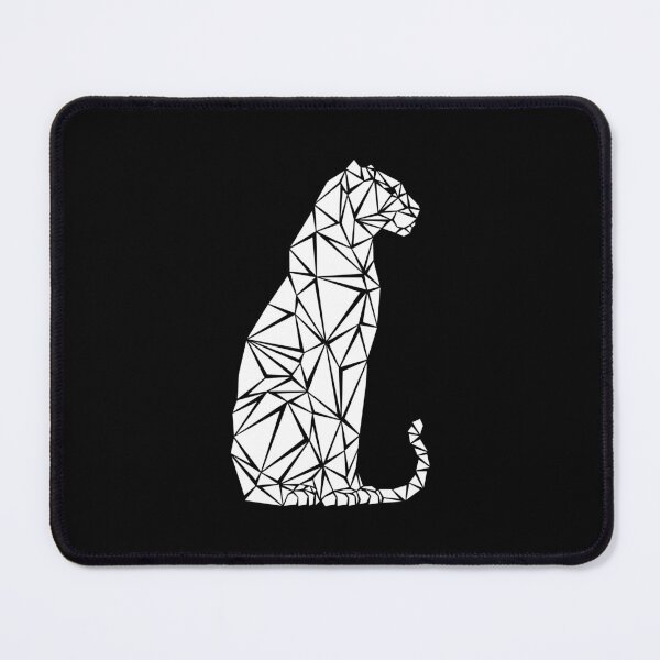 Item preview, White Geometric Panther designed and sold by Espyr.Art.