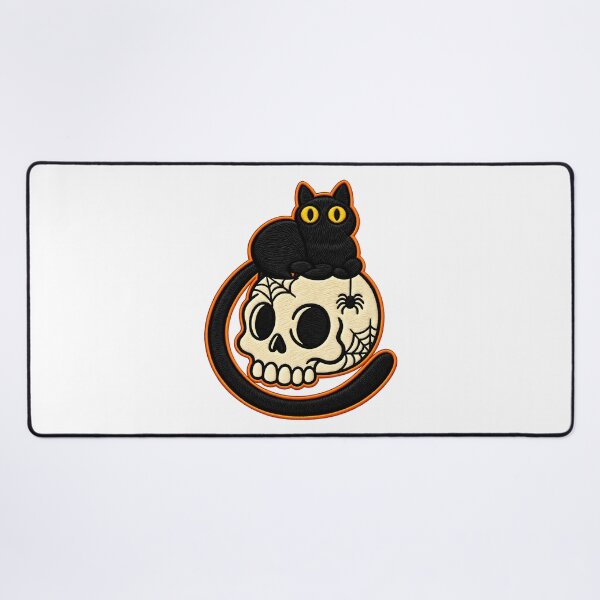 Item preview, Gothic Skull Cat Eerie Spooky Kittens Halloween Art designed and sold by ArtDesignTp.