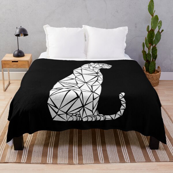 Item preview, White Geometric Panther designed and sold by Espyr.Art.