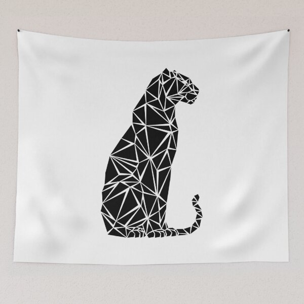 Item preview, Black Geometric Panther designed and sold by Espyr.Art.