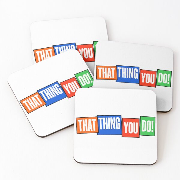 Item preview, Retro Pop Art "That Thing You Do!" Colorful Block Typography Graphic designed and sold by ZayCreates.