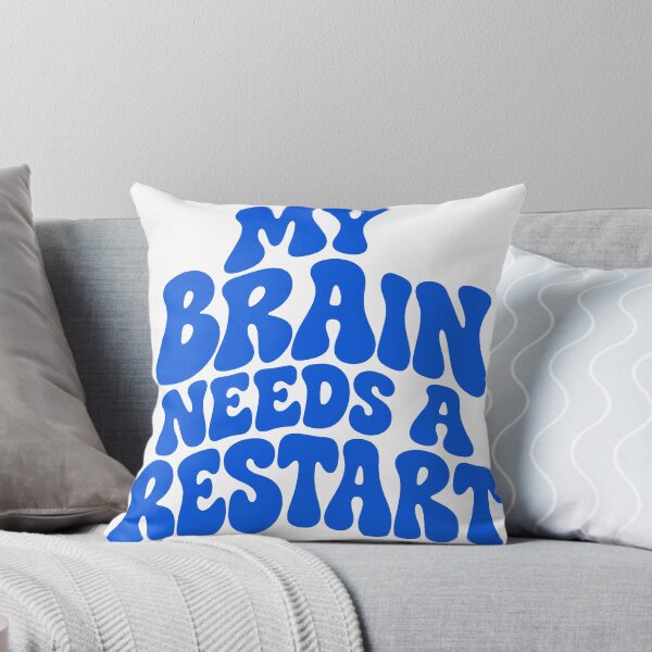 Item preview, My Brain Needs a Restart Groovy Lettering designed and sold by andry01.