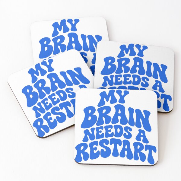 Item preview, My Brain Needs a Restart Groovy Lettering designed and sold by andry01.