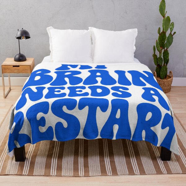 Item preview, My Brain Needs a Restart Groovy Lettering designed and sold by andry01.