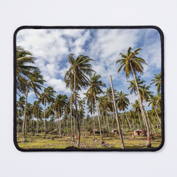 Item preview, Tropical palm grove under a blue sky – Caribbean landscape with coconut palms designed and sold by Nicole Bleck.