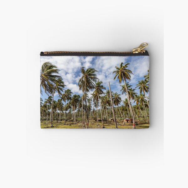 Item preview, Tropical palm grove under a blue sky – Caribbean landscape with coconut palms designed and sold by Nicole Bleck.