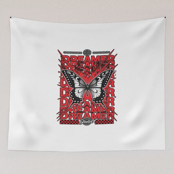 Item preview, Dreamer Butterfly – Bold Street Art Graphic for Free Spirits designed and sold by IrhaArts.