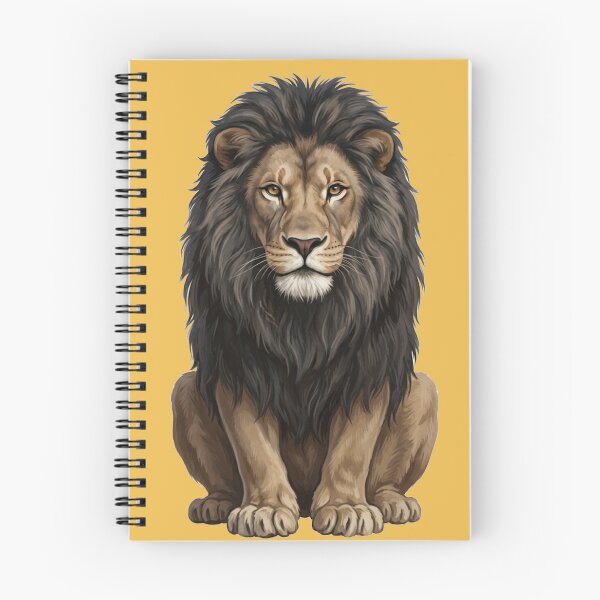 Item preview, lion designed and sold by Why Not Art.