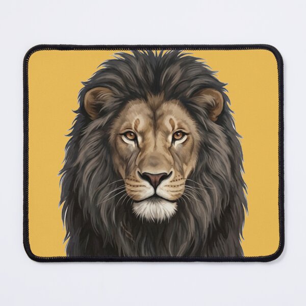 Item preview, lion designed and sold by Why Not Art.