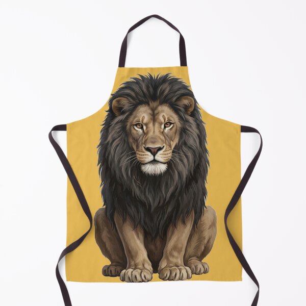 Item preview, lion designed and sold by Why Not Art.