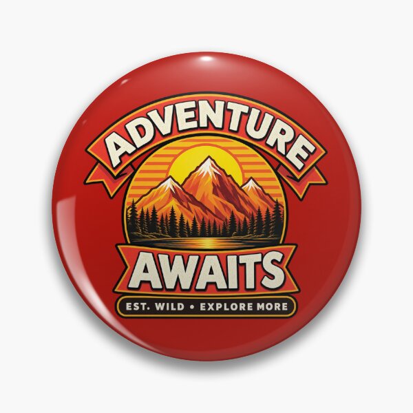 Item preview, Adventure Awaits – Mountain Wilderness Sunset Outdoor Adventure Design designed and sold by IrhaArts.