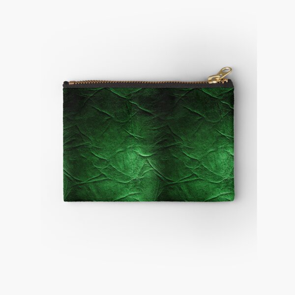 Item preview, Emerald Green Crinkled Silk Fabric Art designed and sold by Piotrek0001.